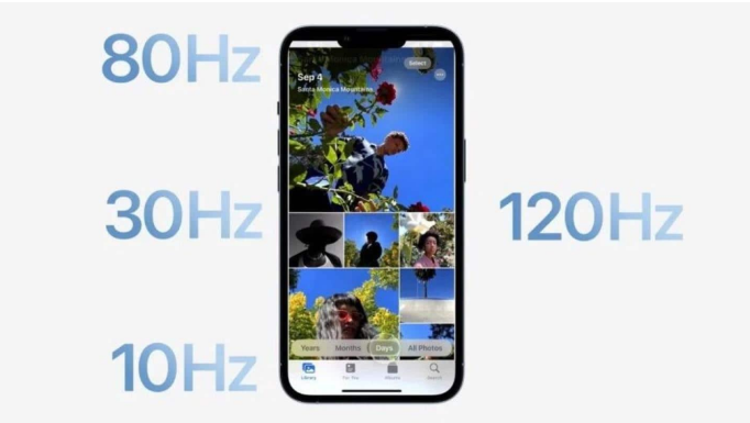 君山苹果14维修分享iPhone 14有高刷吗 